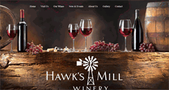 Desktop Screenshot of hawksmillwinery.com